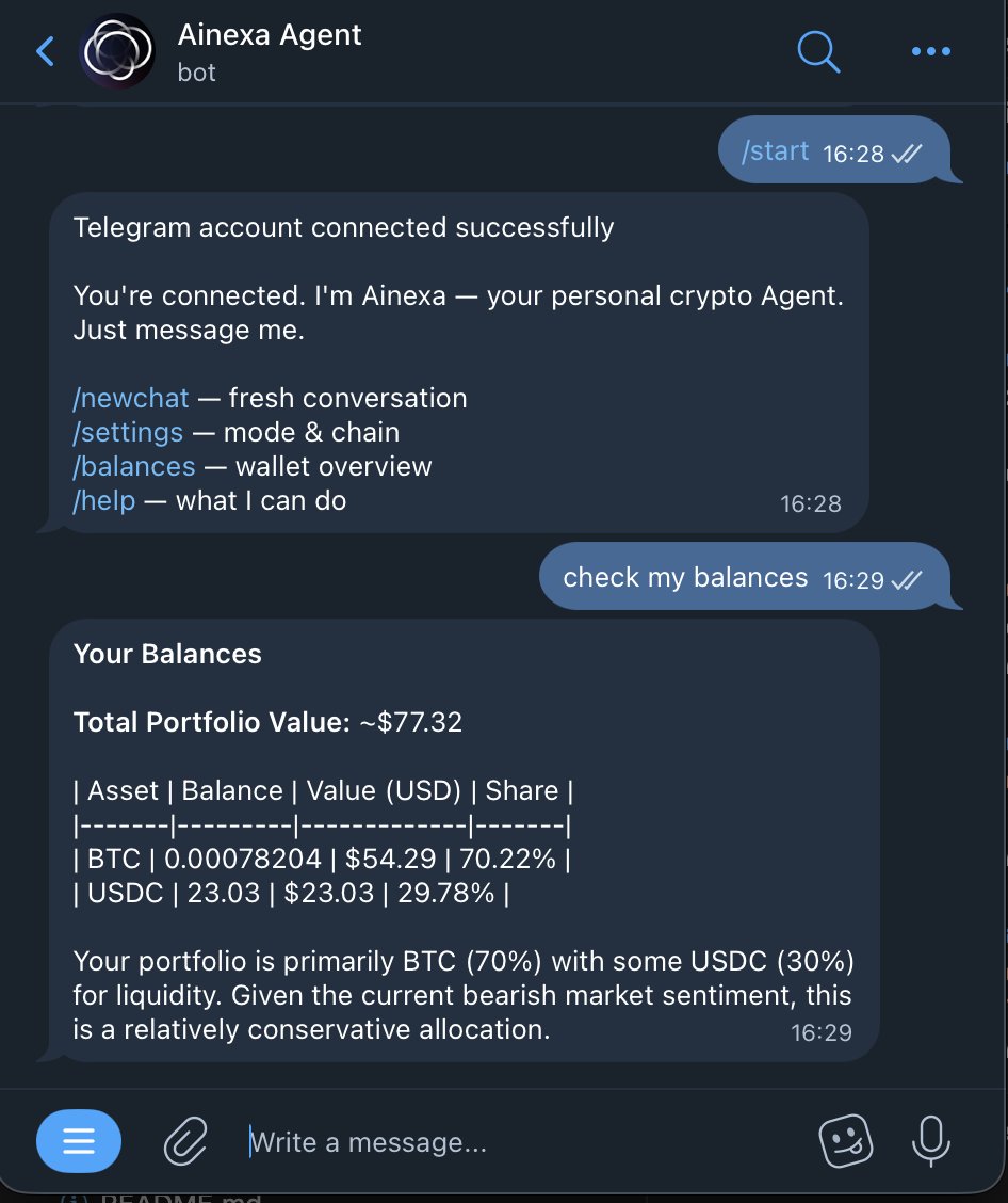 Ainexa Agent tweet media