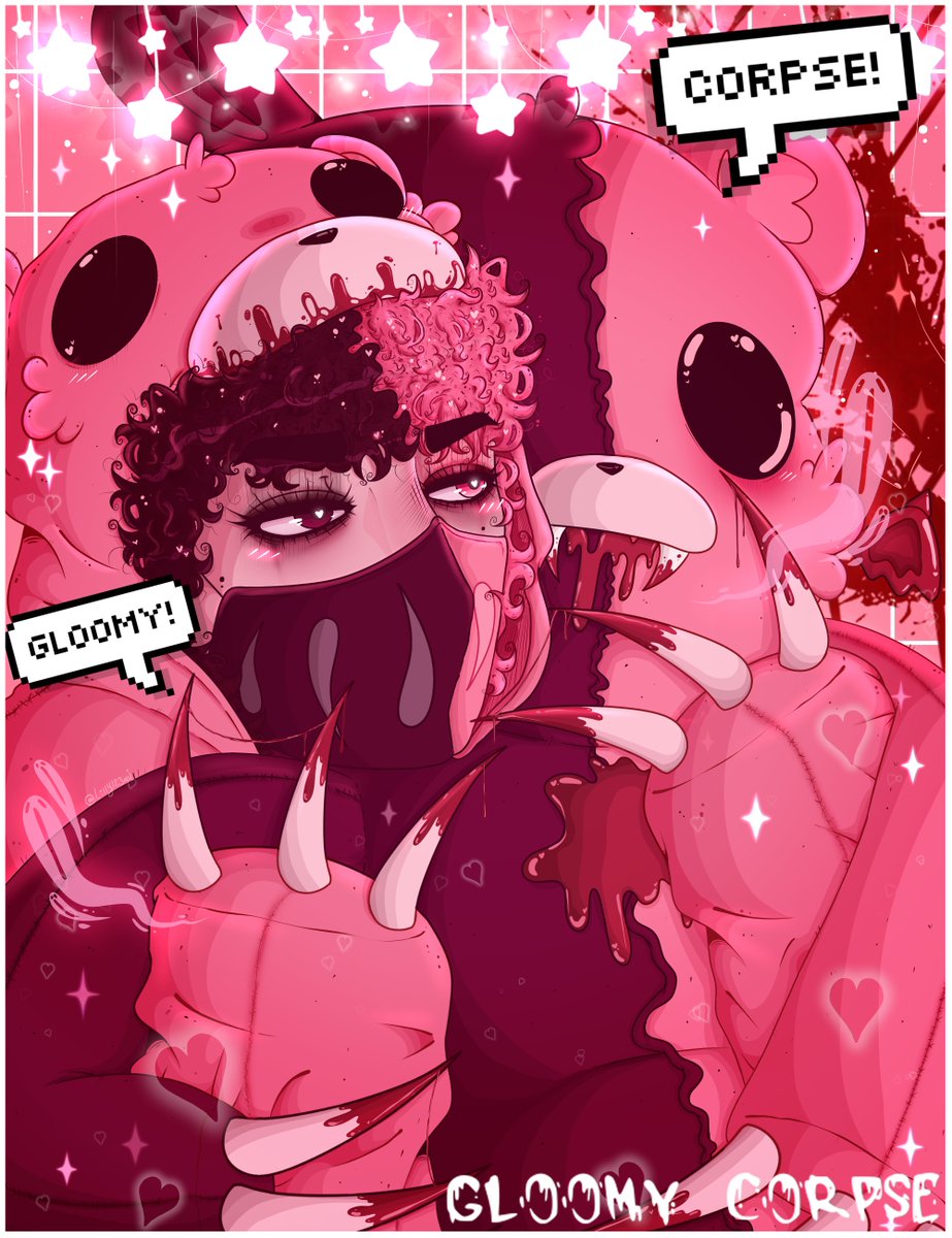 HAPPY VALENTINE'S DAY!! 
I re-drew this old corpse piece i did in 2023
#corpsehusband #CORPSE #corpsehusbandfanart #ValentinesDay