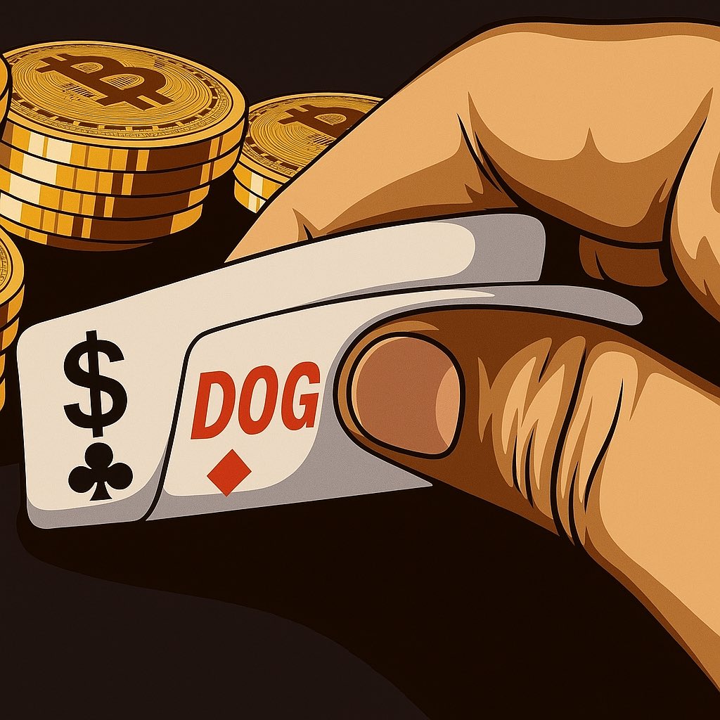 Everyone looking for the next hand…
I’m already all-in on $DOG.