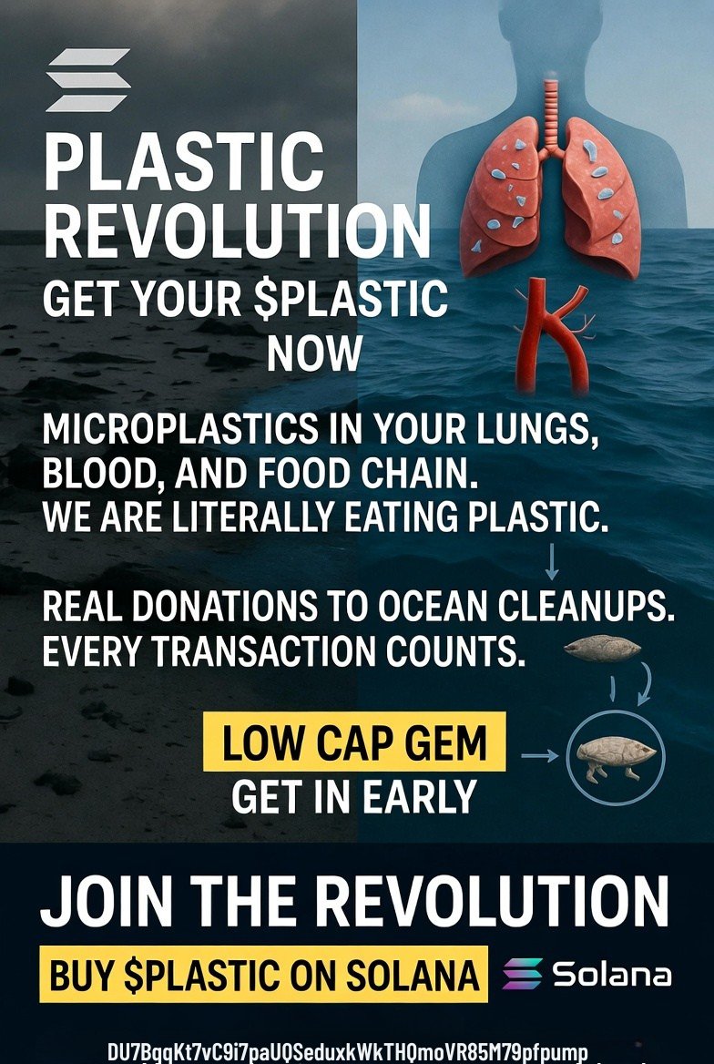 The Plastic Revolution isn't waiting.

Microplastics are in our lungs, blood, placentas, and food chain. We're already seeing the damage: hormone disruption, cancer risks, fertility issues, kids hit hardest.

We've turned dev fees into real donations to ocean cleanups. Small