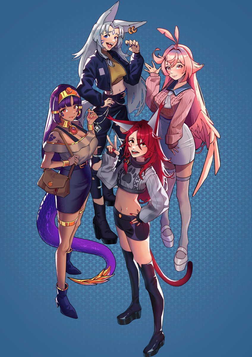 Las quiero mucho, chicas 💖 Aunque el trabajo no me ha dejado verlas tanto como quisiera, siempre estoy apoyando su arte y talento.
<a href="/OokamiHikari/">Hikari Ookami | Sainō 🐺⚔</a>
<a href="/EyraFlamenko/">Eyra Flamenko | Sainō 🦩🌸</a>
<a href="/IgnyaPanthara/">Ignya Panthara | Sainō 🐅🌹</a>
<a href="/NayaOnuphyrus/">Naya Onuphyrus | Sainō 🐍🪷 : DONATHON</a>
 #SainoArt26