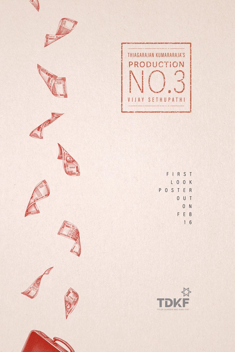 tylerdurdenand1's tweet image. First look poster out on Feb 16 

#ThiagarajanKumararaja @VijaySethuOffl 
#TDKF #ProductionNo3 @Emadhi161 @just_cut_it