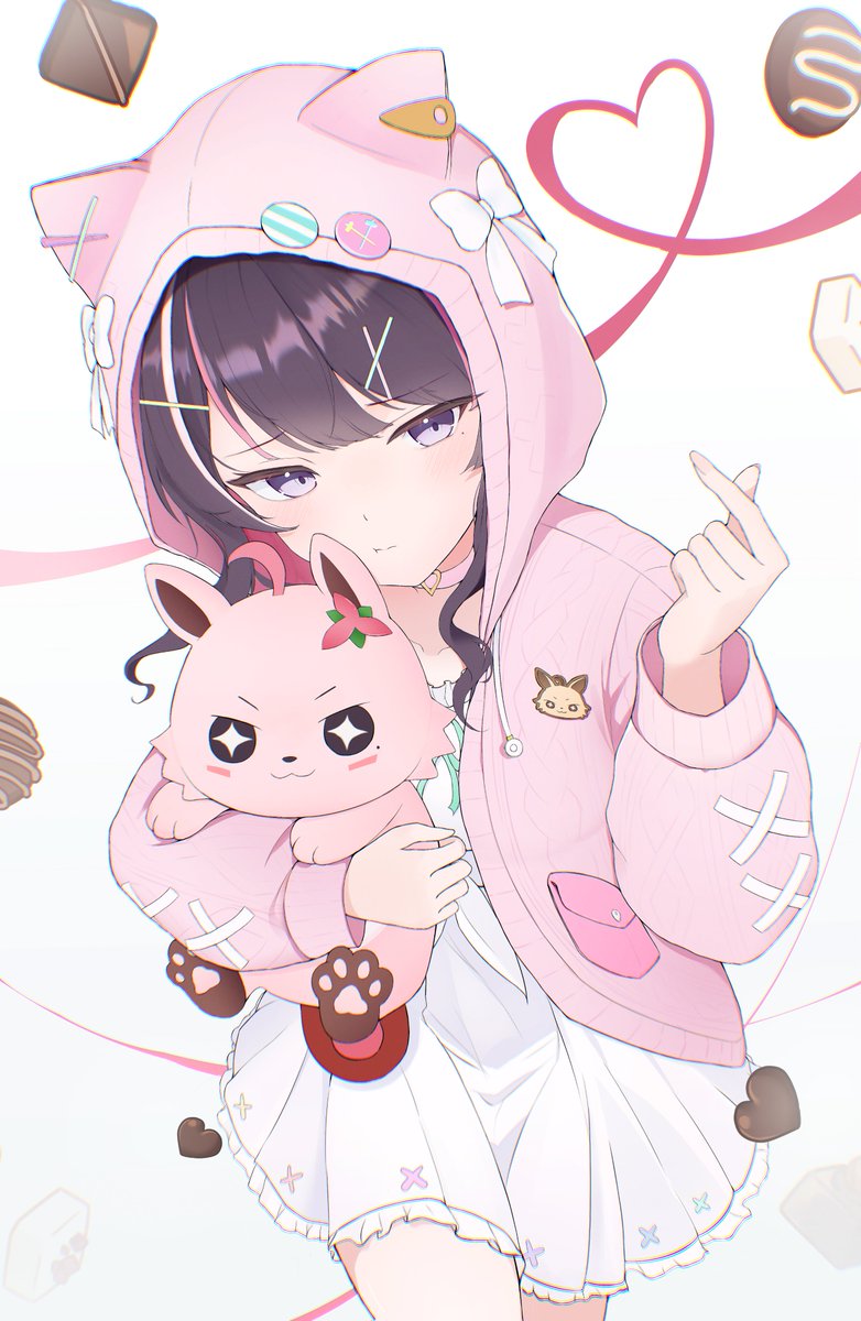 Merinn5's tweet image. 時間が足りなくて少しラフな仕上がりですが🥲💦
バレンタインAZKiです🍫💝
#AZKiART