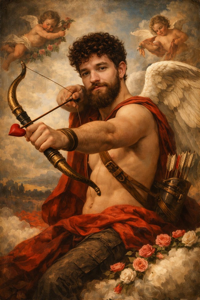 ATefazz's tweet photo. FELIZ SAN VALENTÍN 
Esquiva la flecha porfa que yo ya estoy casado 

#SanValentín https://t.co/4T5p9ucGwb