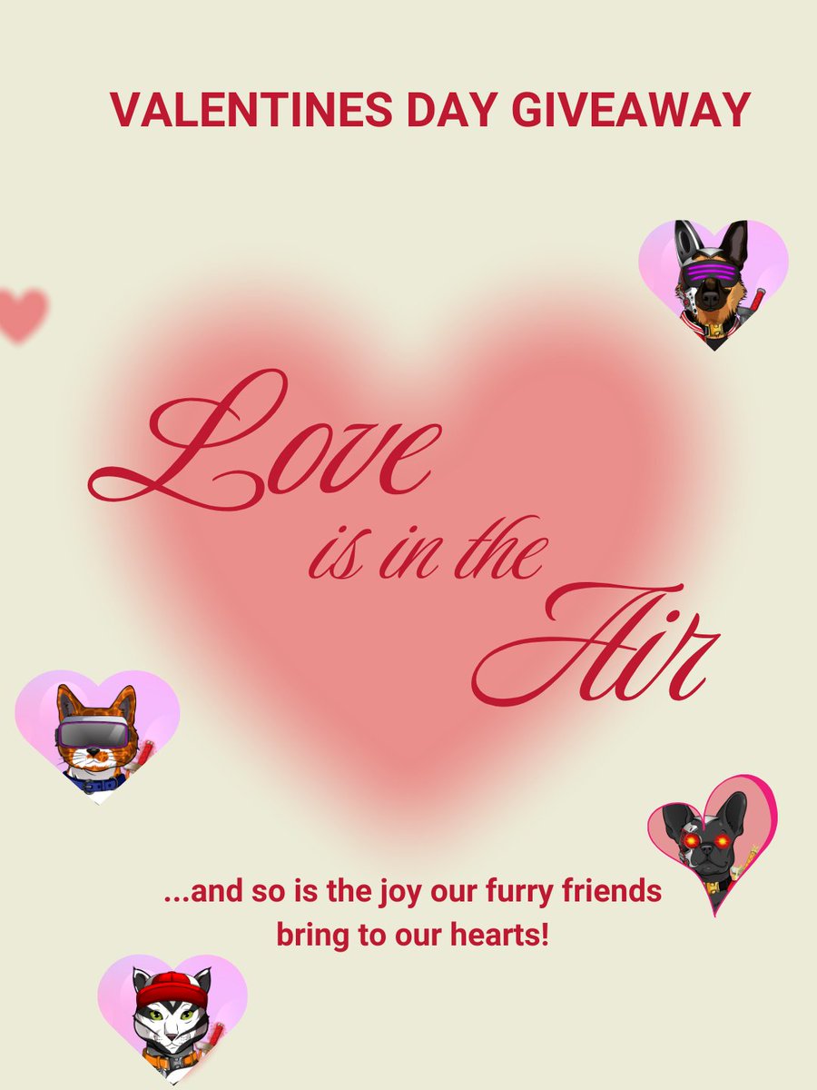 💘🐾 PAWPULAR VALENTINE’S DAY GIVEAWAY 🐾💘
Because love isn’t just for humans… our pets deserve it too! 🐶🐱💞

This Valentine’s Day, we’re spreading love to the PawPular fam and all animal lovers around the world 🌎✨

🎁 GIVEAWAY PRIZES:
🐾 2x PPG NFTs — FREE Mint
🐾 2x CEN