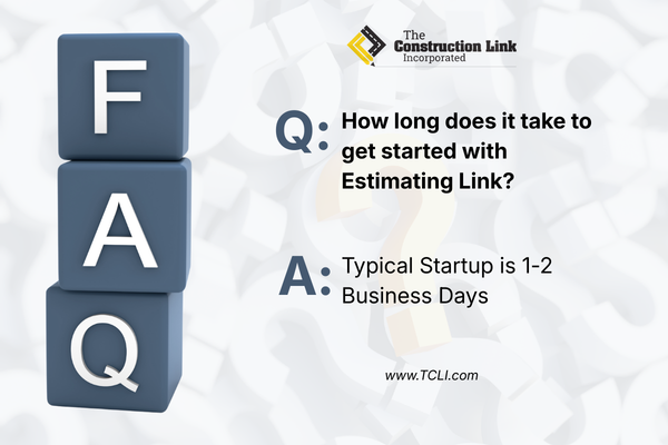 TCLI_Software's tweet photo. FAQ:
How long to get started with Estimating Software?
1-2 Business Days.
No long setups. Just estimating.
#heavyconstruction #EstimatingSoftware #bidsmarter https://t.co/RurWP88jO9