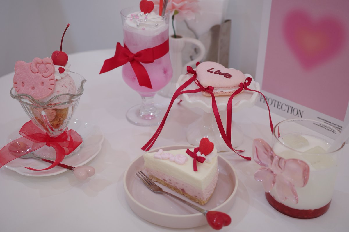 バレンタインメニューかわいかったの💞