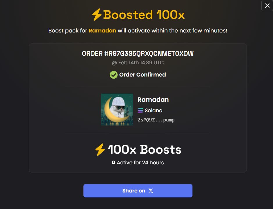 MASSIVE 100X BOOST ON $Ramadan ⚡⚡⚡