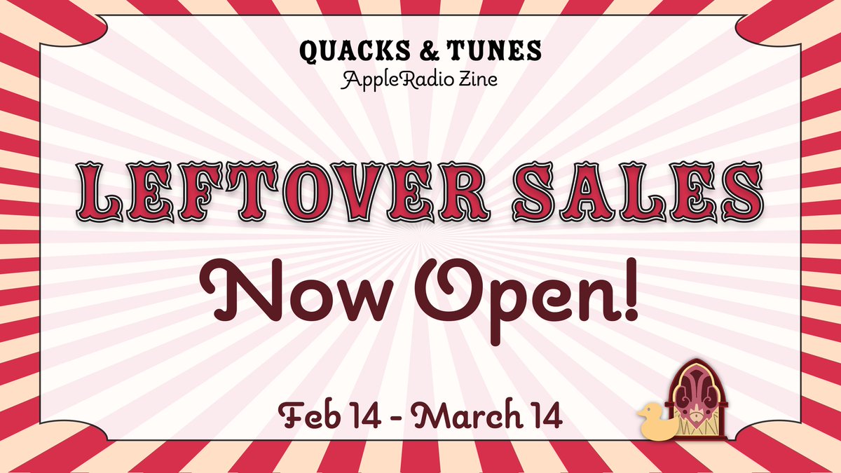 Quacks & Tunes: An AppleRadio Zine tweet media