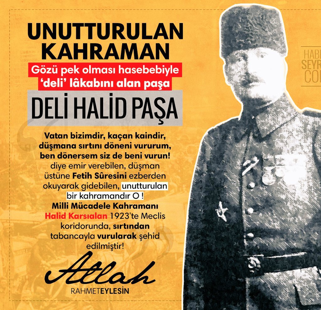 #9Şubat #DeliHalidPaşa'yı Anma ve #MeclisteŞiddeteHayır günü?

#9Şubat'ta TBMM'de sırtından vurdular #14Şubat'ta bir Meclis odasında can verdi

Her şeye meclis araştırması isteyenler: Katil zanlısı Kel Ali neden yargılanmadı,ceza almadı?

Kel Ali İskilipli'yi idam ettirecek 1926