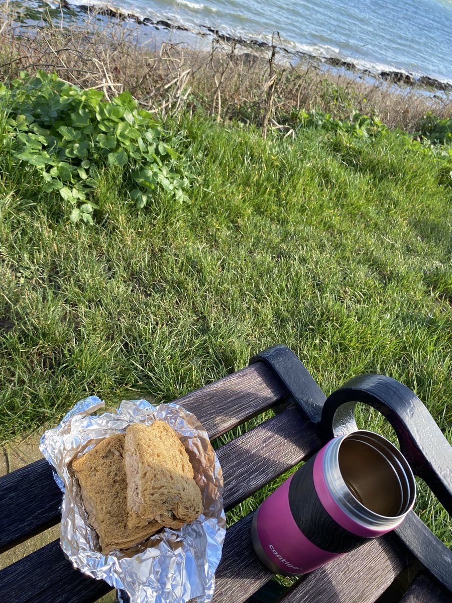 salwal48's tweet photo. Today I walked 14 miles on the Isle of Wight and had a tuna sandwich for lunch. https://t.co/rivEoxwTyK