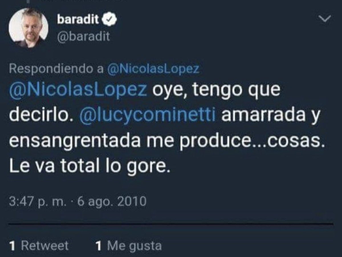 Al degenerado y pedofilo de Baradit hay que recordarle lo cerdo que es:😡😡😡
#BaraditDegenerado
#BaraditDegenerado