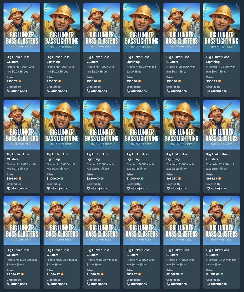 💰 Weekly's out = more challenges MUST go up! Sorry, <a href="/StahnGG/">StahnGG</a>...

$15,000+ of challenges on ALL Black Coffee Studios slots are now LIVE on <a href="/Stake/">Stake.com</a>!

Haven't tried our slots yet? Post your Stake username, Like + RT + Tag a friend, and we'll give a few people some $$$ to try em out!