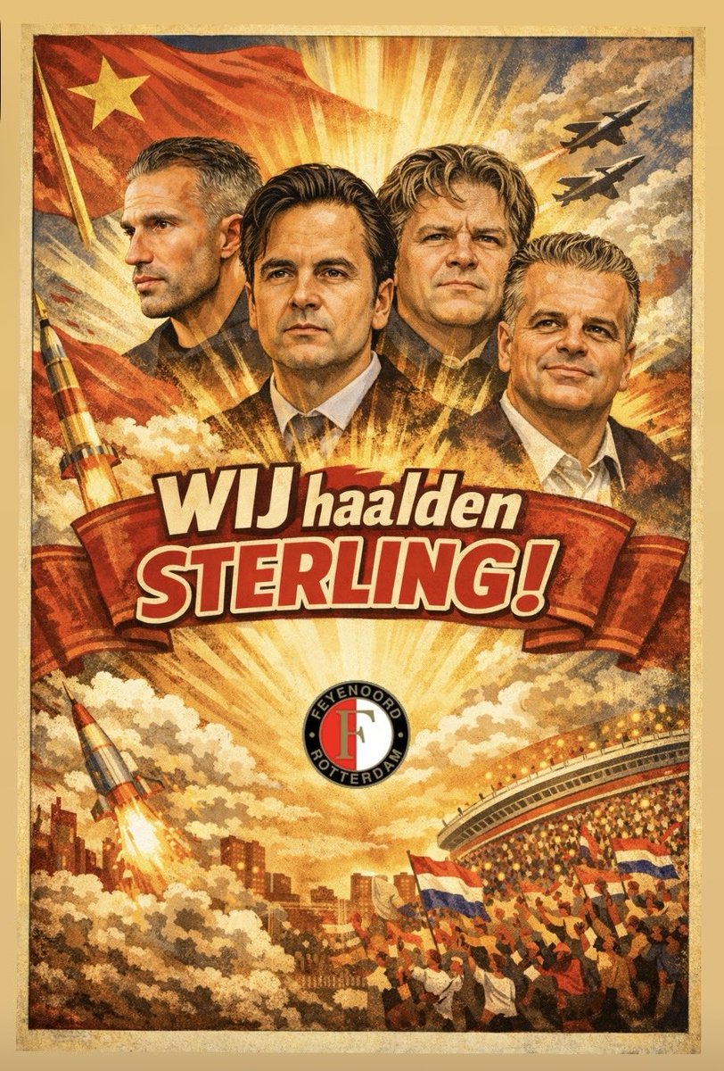 Sterling naar Feyenoord🧹 is een prachtige stunt!

Maar het maakt de trainer niet beter!
Het maakt het beleid niet beter!
Het is ook niet vanuit een toekomstvisie!

Het moet vanuit de club vooral heel duidelijk zijn, welke lui hem naar Feyenoord🧹 haalden, lijkt het.

#Propaganda