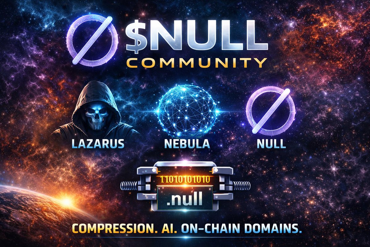 Early Infrastructure Tech — $NULL

Built by <a href="/Parad0x_Labs/">Parad0x Crew</a>
Lead dev: @sls_0x

This is backend infrastructure on Solana.

What they’re building:
▪️ Smaller Data Costs
Proprietary compression
Store more. Pay less.

▪️ Real On-Chain Privacy
Zero-knowledge built in
No public wallet