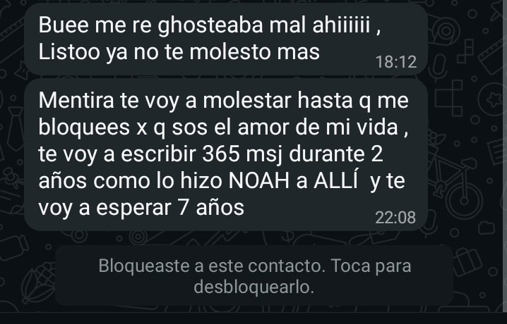 boludeces conmigo no