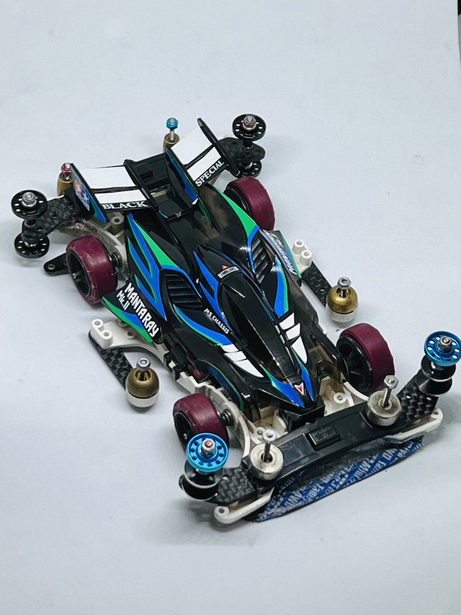 マンタレイブラックスペシャル ストッククラスに乗せてみた。 #mini4wd