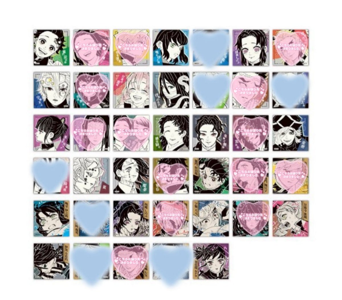 譲渡】 鬼滅の刃 ジャンプフェスタ JF スクエアステッカーコレクション