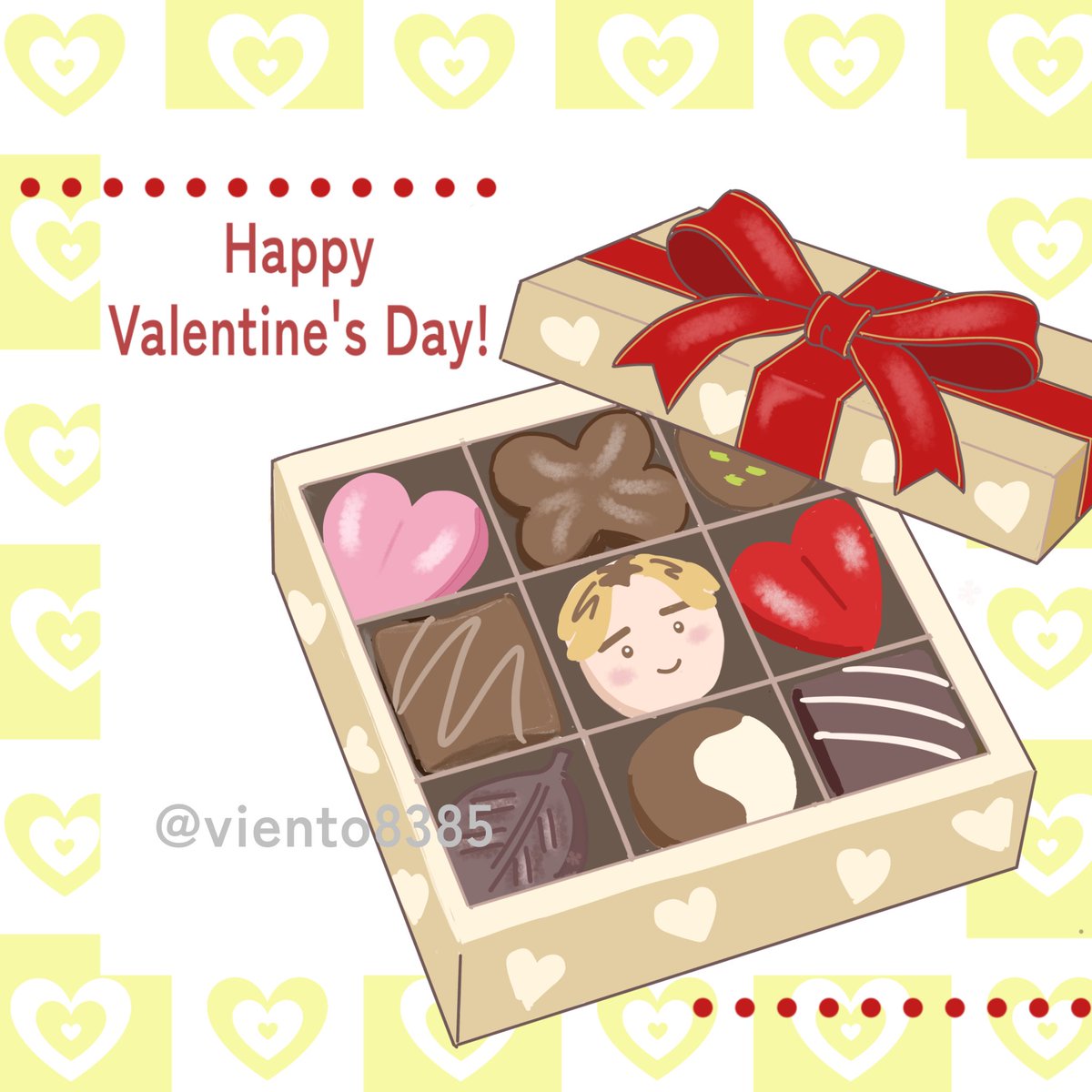 Happy Valentine's Day❤️iPadで描きました😊
#HappyValentinesDay #FujiiKaze_Prema #藤井風イラスト