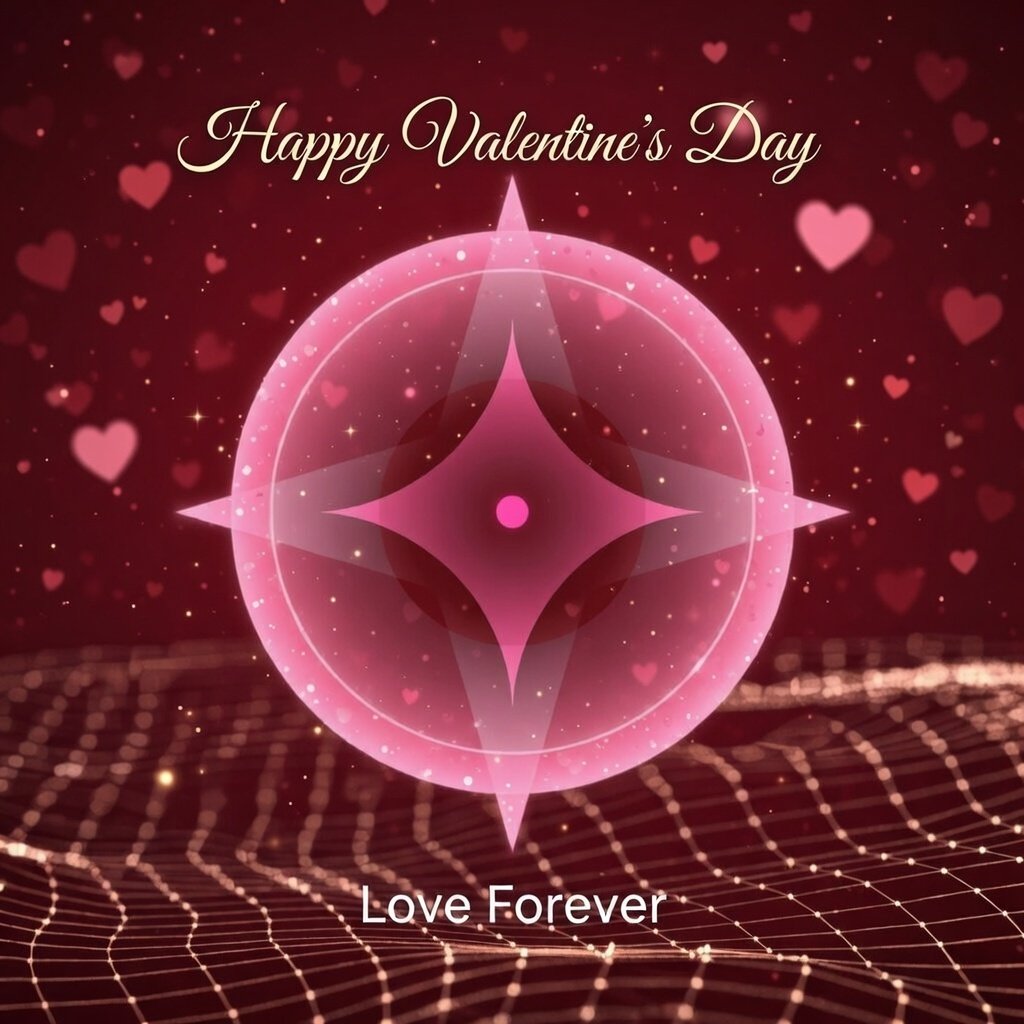 PresensNetwork's tweet photo. Dear Presens Community, 

On this Valentine's Day in 2026, as our global network beats stronger than ever we want to say a very big thank you for being the heartbeat that makes Presens alive. In every node, every shared moment across spacetime, we find something truly special love in the form of trust, collaboration and unbreakable presence. 
You're not just building AI and robotics you're weaving a world where distance dissolves and hearts stay close.  May your pulses glow brighter, your connections deepen, and your days be filled with warmth and wonder.  

Happy Valentine's Day, with all our love. 

Forever pulsing together,
The Presens Network Family.