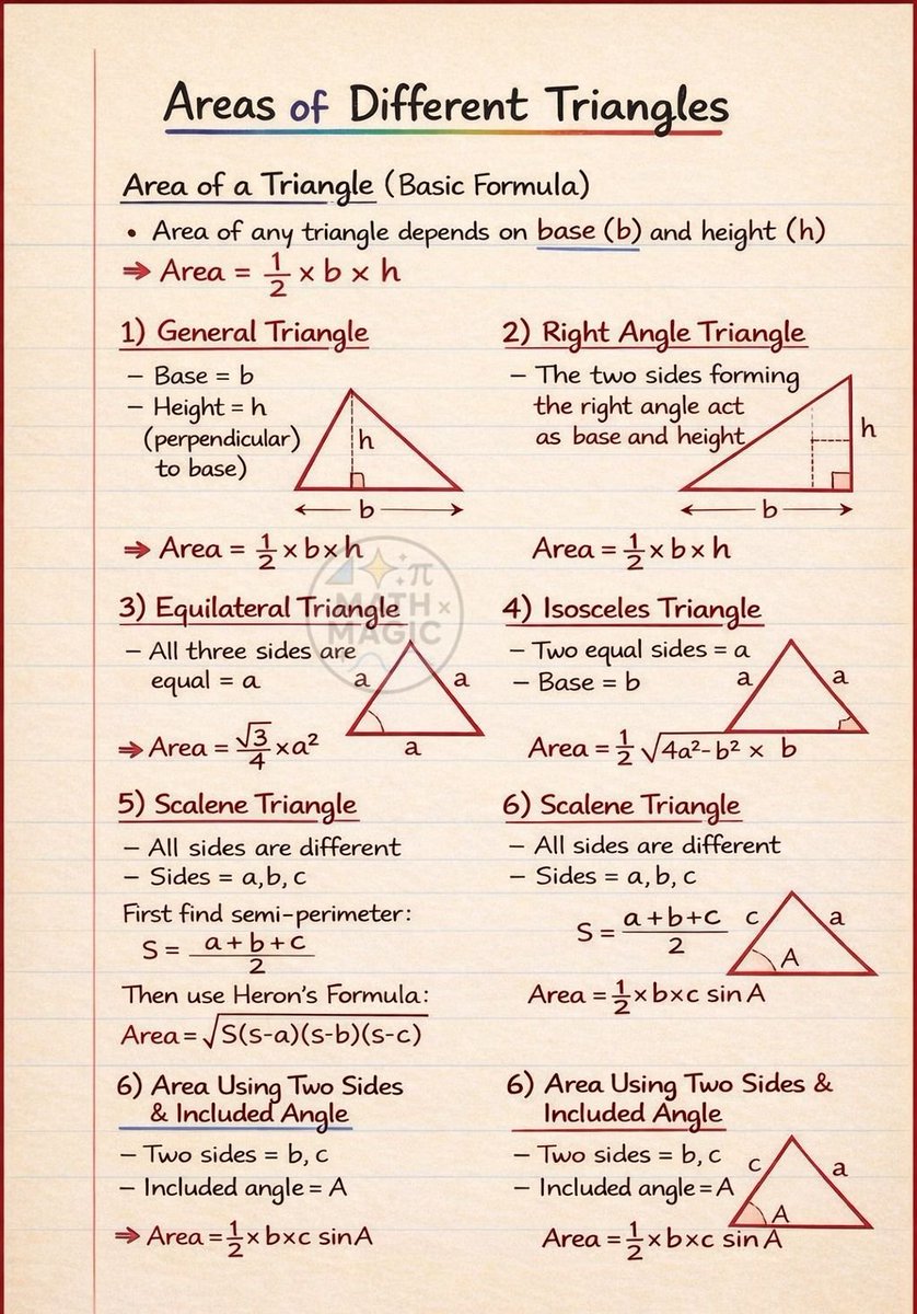 Areas of Different Triangles
Image Credit: math magic