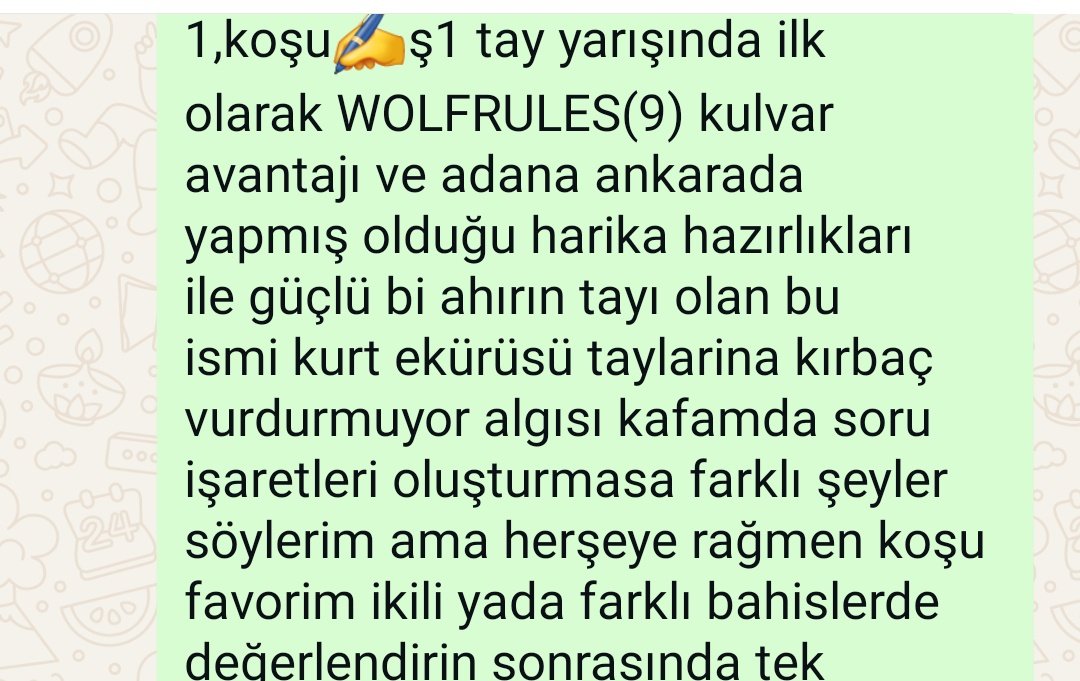 WOLFRULES✍️Kemal kurt ekürüsünün taylarina kırbaç vurdurmuyor algısı şu atı dimdirek Banko yazmama engel oldu ama
Tuta tuta değil kırbaç yemek kırbaç bile göstermeden 50 metre fark atacağını hesap edemedim🤦