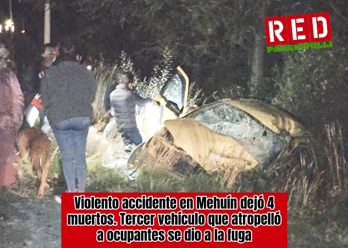 🔴 Violento accidente en Mehuín dejó 4 muertos. Tercer vehículo que atropelló a ocupantes se dio a la fuga --> web.facebook.com/photo/?fbid=15…