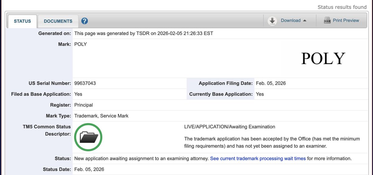 Polymarket rewards = $POLY airdrop eligibility. Don't sleep on this.

2026's potential biggest airdrop could be right here.

⚠️ $POLY ticker is already trademarked ⚠️

shares-plymarket.com

It’s not just about a few bucks daily. It’s all about wallet positioning.

Eligible:
✅