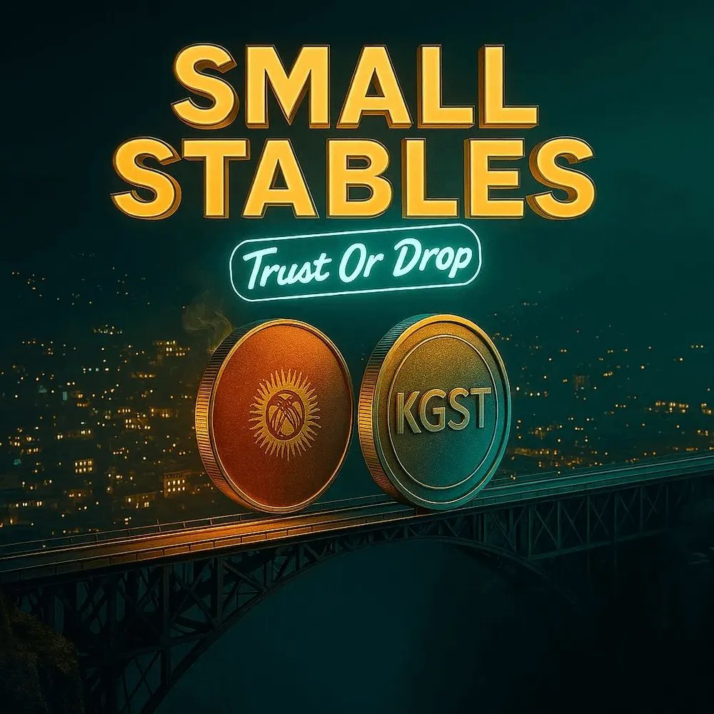 $KGST PROVES SMALL NATION STABLECOINS WORK
⬇️
Launched Dec 2025 BNB Chain. $0.0114 peg holds. 90k vol. Binance listing + Kyrgyzstan gov support = success.
Most fail no reserves, weak liquidity $PYUSD/$EURC win with audits + big exchanges
Copy $KGST.
<a href="/cis_binance/">Binance CIS</a>  #Stablecoins