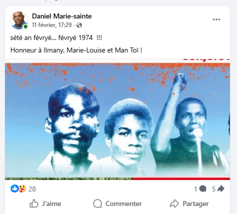 <a href="/aiiAKOMA/">validéAkoma</a> Aujourd'hui 14 février : 

En Martinique et en Guadeloupe, nous commémorons des massacres commis par ces rats bleu blanc rouge dont tous les sanguinaires sont en vie et ont été récompensé par le pays bleu blanc rouge ! 

Même mois, même action : massacres ! Haine éternelle !