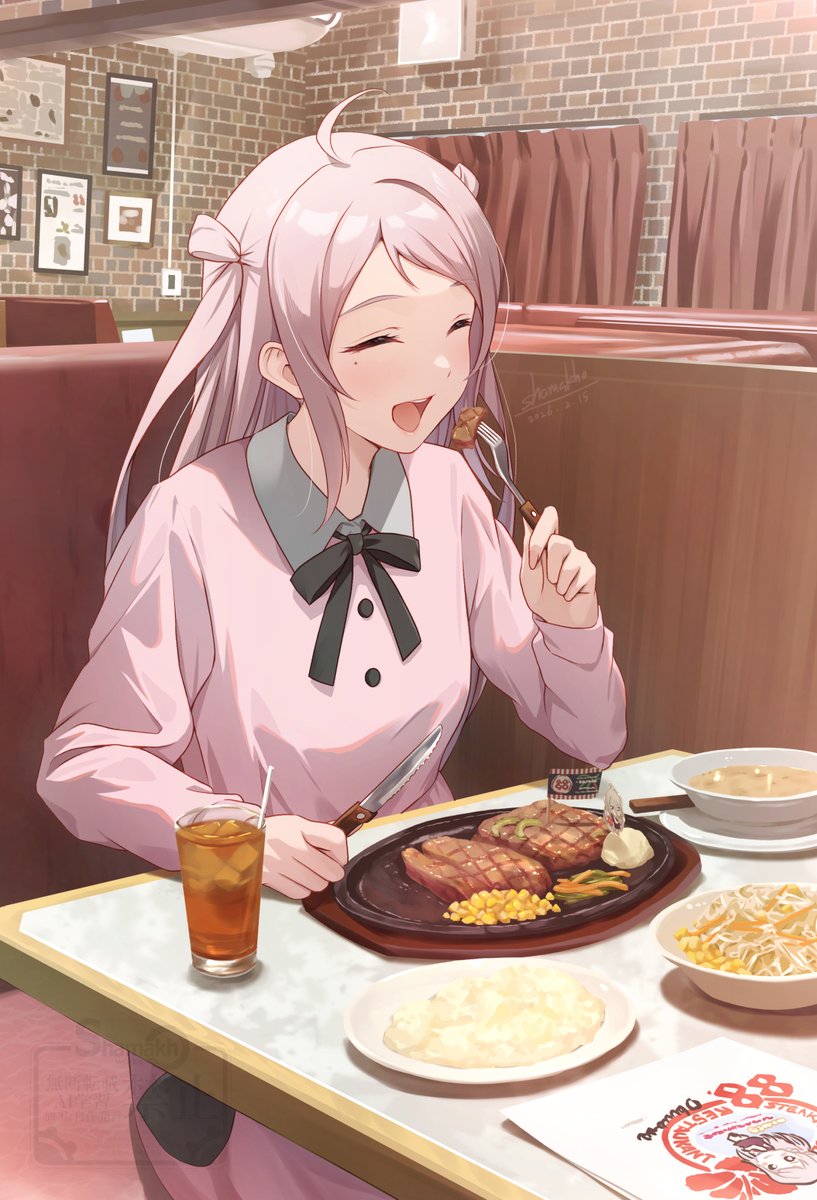 shamakho_works's tweet image. めちゃ美味しそうに食べてる子おる
#鐘嵐珠生誕祭2026