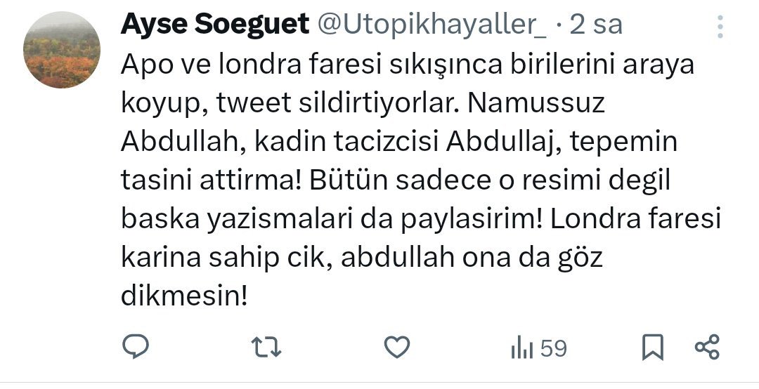 Ayşe söğüt, o kadar zavallısın ki bula bula bu iftirayı atacak Abdullah’ı buldun. Yav sende harbi sike sürülecek akıl yokmuş :))