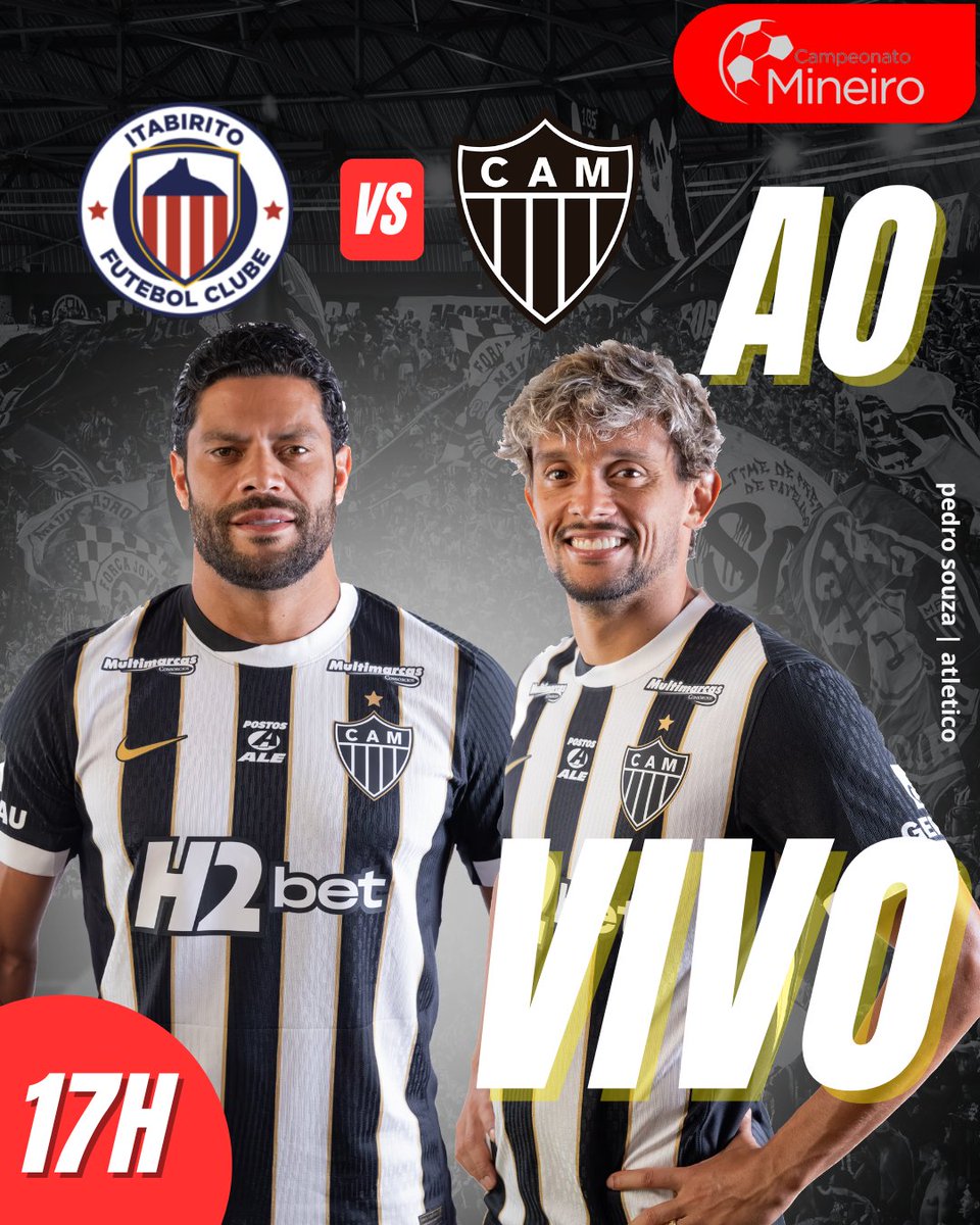 ArqdoGalo's tweet image. O GALO EM NOVA LIMA! 🐔🔺

Itabirito 🆚 Atlético
🏆 Campeonato Mineiro
📍 Estádio Castor Cifuentes
🎙️ AO VIVO: Narração e Reportagens Direto do Campo!

Acompanhe a melhor transmissão atleticana🏳️🏴
🕘17h
💻 youtube.com/live/rXereXutJ…

#Galo #ITAxCAM #Mineiro2026 #AquiÉGalo