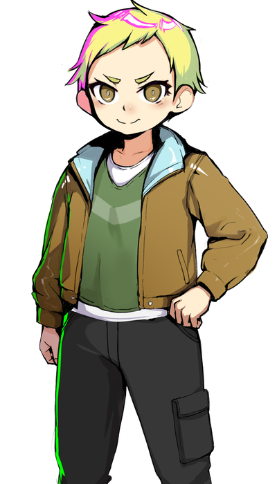 今日は一応立ち絵二人描いたよ。

といっても、本当にモブ2人
(最初のステージでちょっと出る竿役と
そのエッチシーンのスパイス役の男の子)
だから時間かけずに適当にかいた。

ヒロインより適当なのは許してね。
本当にちょっとしか出ないモブだから・・・。 