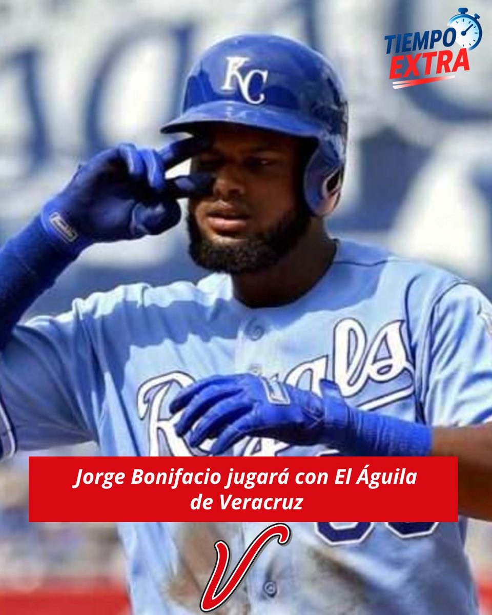 El jardinero dominicano Jorge Bonifacio se une a <a href="/elaguilabeisbol/">El Águila de Veracruz</a> para la temporada 2026 de la <a href="/LigaMexBeis/">Liga Mexicana de Beisbol</a>. ✍️✨

◽️ 5 temporadas de experiencia en MLB
◽️ Regresa a México tras su paso por Olmecas y Saraperos

#TiempoExtraRD #LMB #JorgeBonifacio #ElÁguila #Dominicano #Beisbol