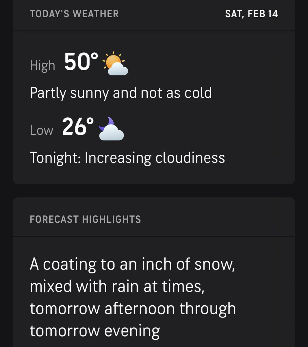Good morning, and Happy Valentine’s Day! Looking at some nice weather today. I think it’s time to open some windows. Hope everyone has a great Saturday! 🪟 ❤️ 🇺🇸 👊