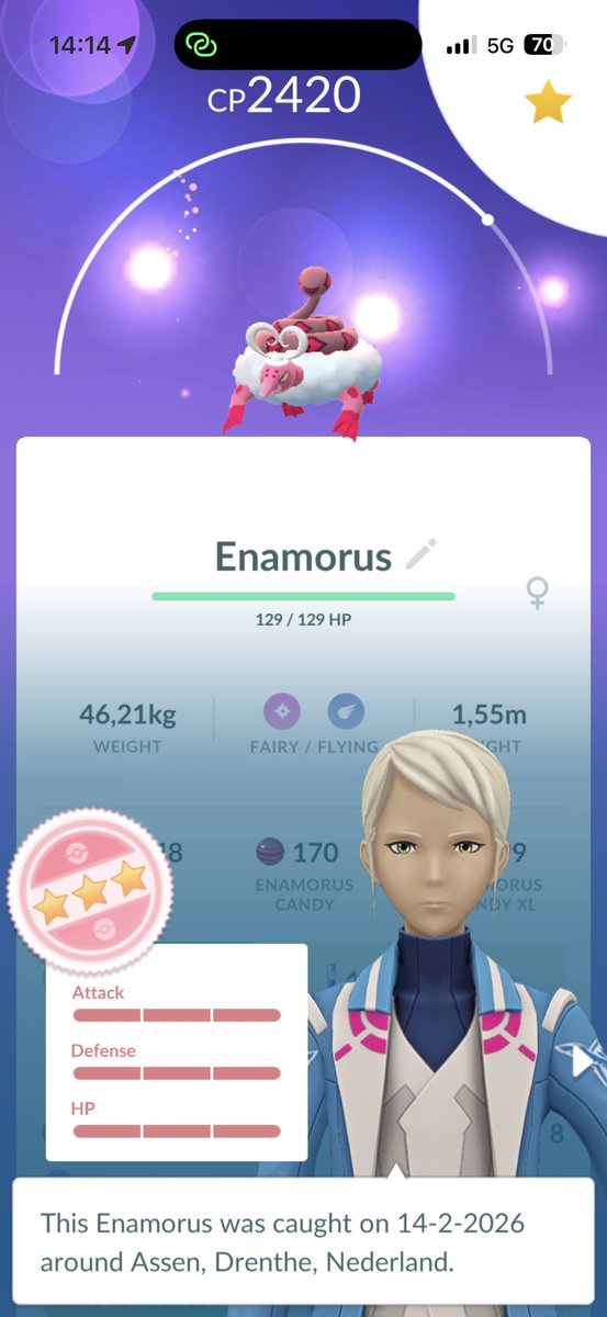 Hundo Enamorus on the raid day 

#PokemonGO