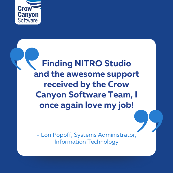 Crow Canyon Software tweet media