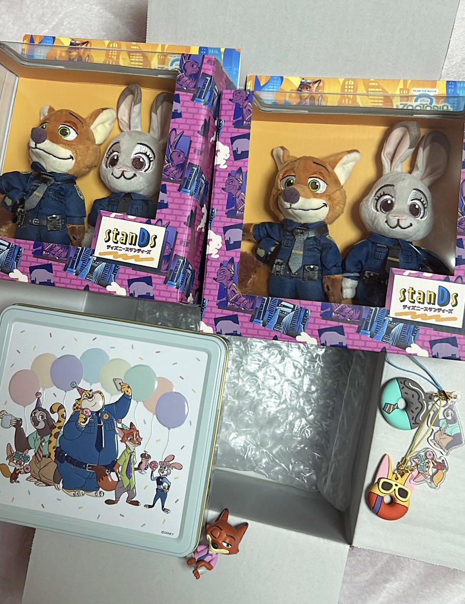 ディズニーストア オンラインからズートピア10周年グッズとニックと