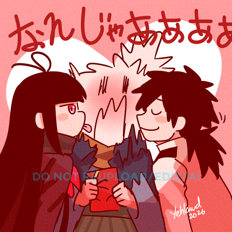 You can either get snuggled or get licked, there's no such thing is kissing. 
Happy Valentines Day! #FGO #FateGO
