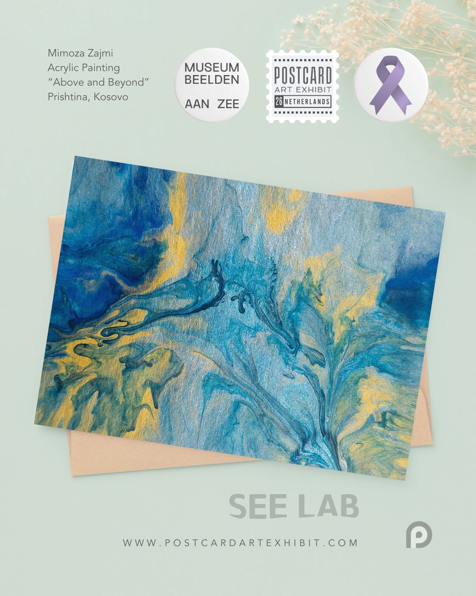 This little art card carries a big purpose — supporting people affected by Alzheimer’s. #postcardartexhibit26 Thank you, Mimoza Zajmi <a href="/zajmimimoza/">Mimoza Zajmi</a> #postcardartexhibit #artistssupportingalzheimers #artforacause