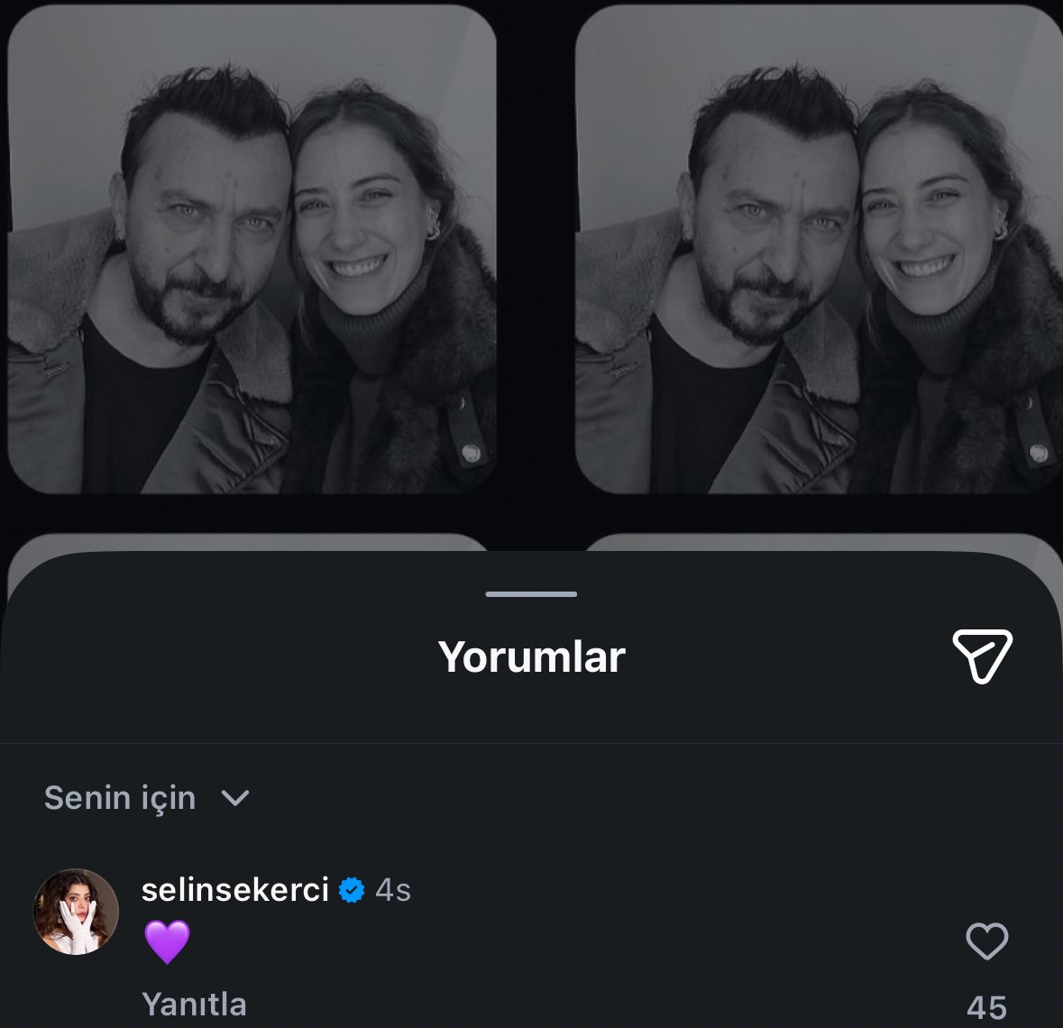 sevgililer günündeki görevim Selin Şekerci ile aynı arkadaşlarımın gönderilerine kalp atmak