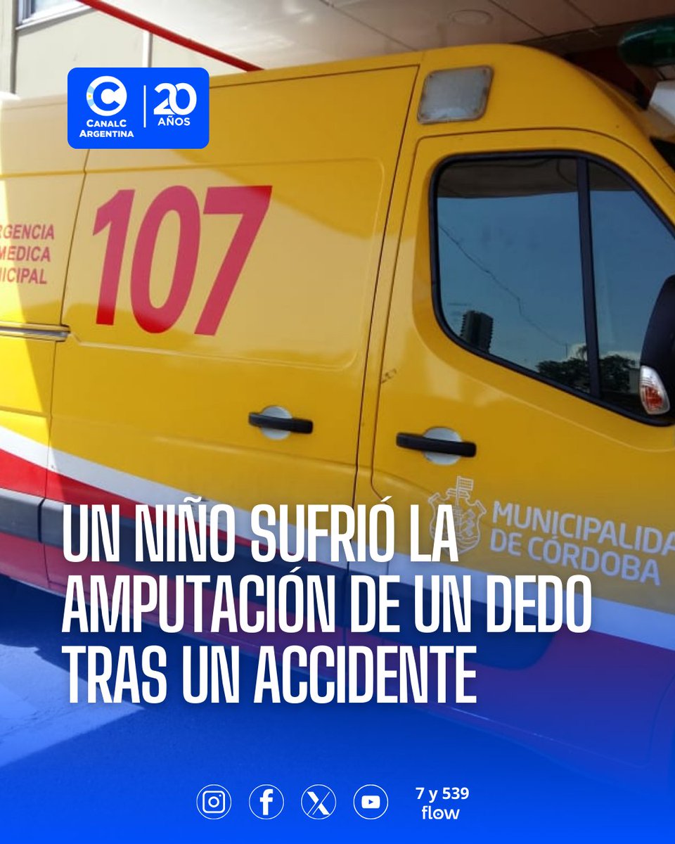 🚑 El episodio ocurrió durante la noche del viernes en un predio del barrio San Martín.
canalc.com.ar/un-nino-sufrio…
