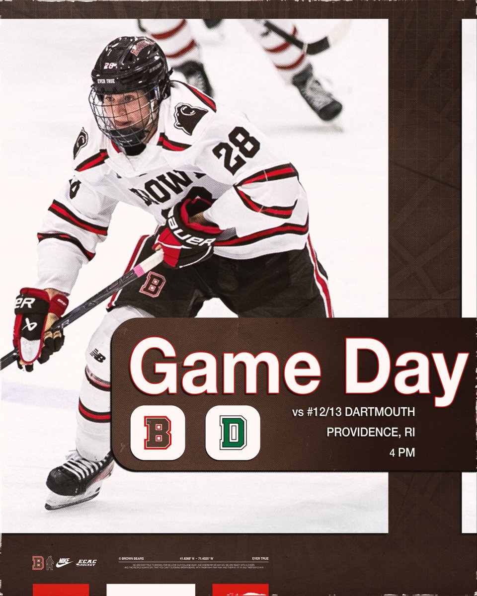 Closing out the weekend against the Big Green! 

linktr.ee/brownu_mhockey 

#EverTrue