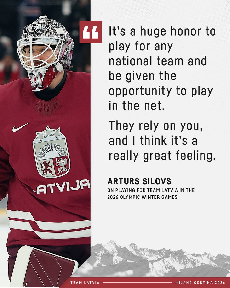 penguins's tweet image. The Arty Party picked up his first Olympic win, making 26 stops in Latvia's victory over Germany 🇱🇻

@PensInsideScoop caught up with the goaltender ahead of #MilanoCortina2026.   

Read more: pens.pe/4awI89j