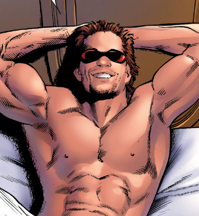 SiteJamesons's tweet image. Acho muito engraçado que quem só conhece o Ciclope dos filmes tem uma imagem de um capacho do Xavier, extremamente almofadinha e até corno manso.

Já o Ciclope das HQs é top3 líderes do Universo Marvel, rivalizando com Capitão América e Sr. Fantástico, um tremendo de um gostoso,…