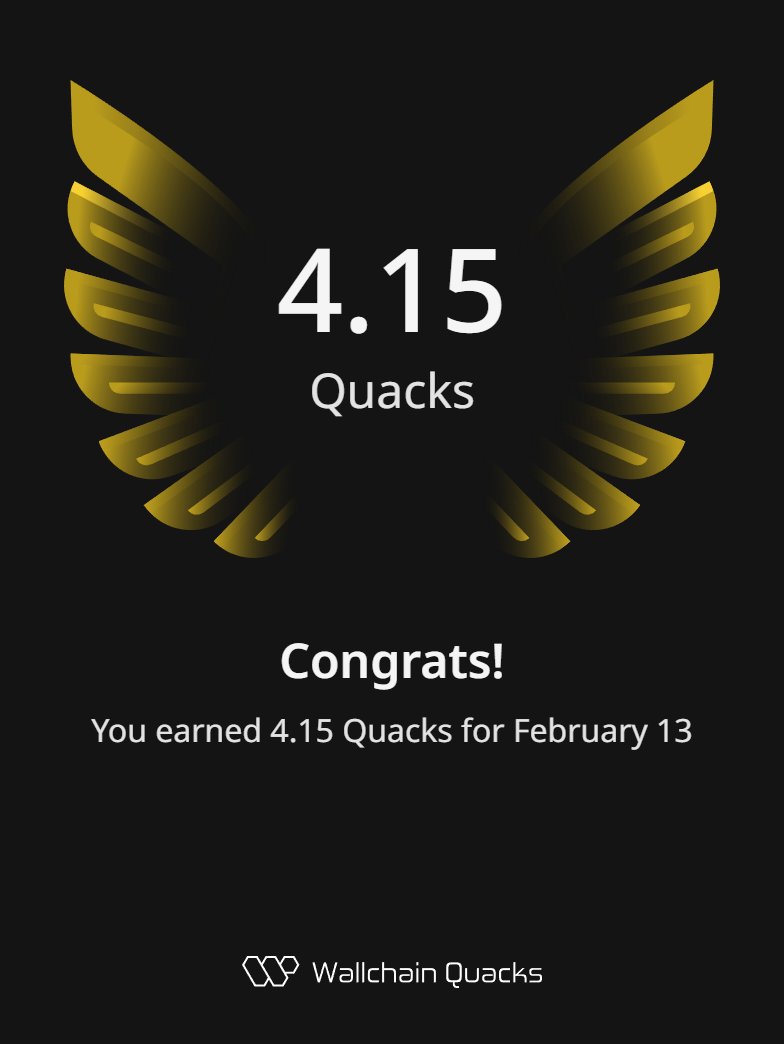 Oh wow!

It's a massive W from yesterday!
The last time I earned more than 4 Quacks its since the 13 November!
And I didn't know how I do it tbh
I just post some mind I just posted my thoughts and tried to be as clear as possible about the projects I appreciate, and I'm being