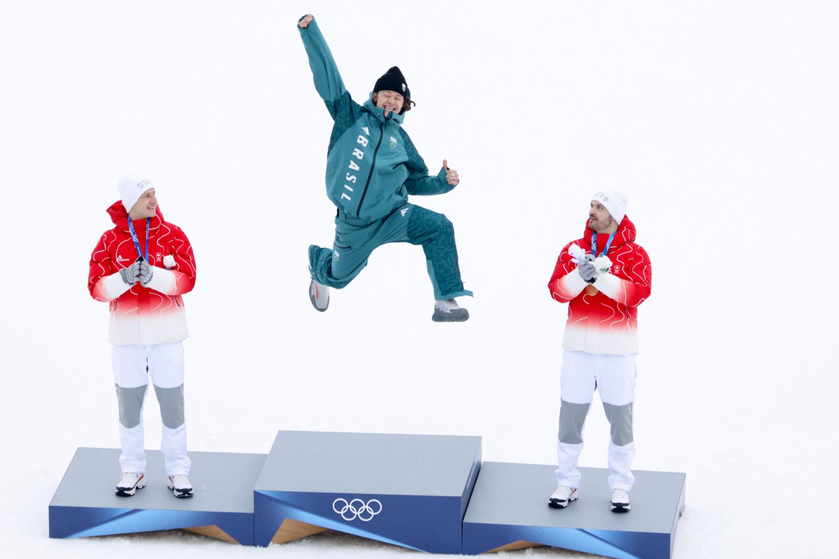 Olympics's tweet image. Leaping into the history books ✨

#MilanoCortina2026 #LucasPinheiroBraathen