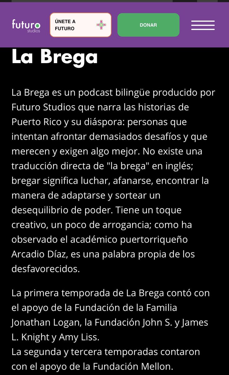 peniley_ramirez's tweet photo. En Puerto Rico, bregar significa luchar con los problemas. Desde hace años, @futuromedia, que tengo el honor de dirigir, produce #LaBrega, podcast que se ha convertido en referencia para los puertorriqueños y les permite, con su conductora @AlanaLlama, conectar con su comunidad. https://t.co/sQkDFnzCGV