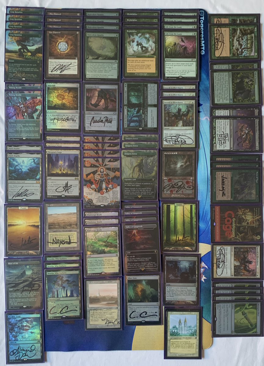 Won today’s Legacy South League with Selesnya Lands. 
Build the deck towards more tempo and control and less combo. 
Would probably play one less fetch and one Surveil Land. 
#mtglegacy